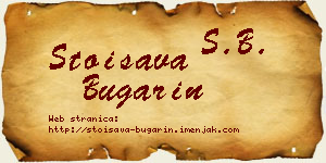 Stoisava Bugarin vizit kartica